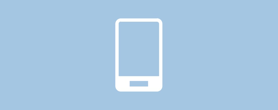 Icona nera di un telefono su sfondo grigio